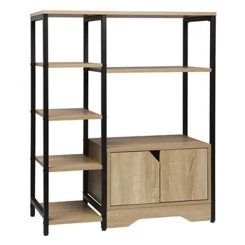 6 Tier Wooden Book Shelves Storage Rack Standing Shelf with One Drawer Corner Bookcase Organizer for Living Room Office Kitchen
6 Tier Wooden Book Shelves Storage Rack Standing Shelf with One Drawer Corner Bookcase Organizer for Living Room Office Kitchen