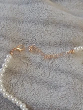 Collar de perlas Vintage para mujer, cadena elegante, accesorios Retro, combina con todo, de estilo urbano