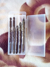 DIZAINLIFE-Juego de brocas de azulejo hexagonal cruzado de 3-12mm, para perforadora de hormigón y cerámica de vidrio, Kit de herramientas de broca triangular de aleación dura