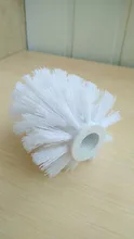 Escobilla limpieza inodoro, cabezal blanco, herramienta de baño, 1 reemplazo para PC, buena calidad, la mejor promoción