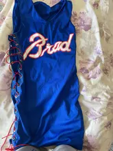 Vestido corto informal de verano sin mangas con estampado de letras