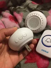 KERUI-Botón de timbre inalámbrico para el hogar, F51, funciona con KERUI M525, M523, M521, 433Mhz, botón de presión inalámbrico de bienvenida