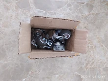 4 Uds muebles ruedas suave giratorio de goma rueda bastante de ruedas para Carro de bebé ruedas para cama hogar accesorio