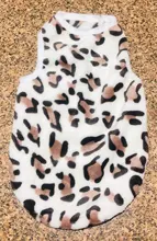 Chaleco de terciopelo para perros pequeños, ropa de invierno para mascotas, camiseta de yorkshire terrier de leopardo, chihuahua