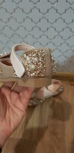 Zapatos de princesa brillantes para niños, zapatillas de perlas con diamantes de imitación para fiesta y boda, D487, 2020