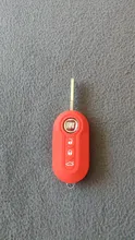 ZAD silicona set de fundas de piel para fiat 500 3 botones remoto llavero en blanco de las piezas de automóvil accesorios de colores