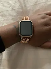 Correa de acero inoxidable para Apple Watch SE 6 5 4, banda de 40mm y 44mm, pulsera de eslabones de Metal para iwatch Series 1, 2, 3, 42mm y 38mm