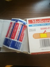 100 unids/pack no tejida herida adhesivo yeso médica Anti-bacterias tirita vendas adhesivo de primeros auxilios Kit de suministros