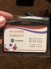 1PC de aleación de aluminio titular de la tarjeta de identificación titular de Metal Vertical ID caso accesorios para enfermeras