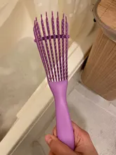 Cepillo de pelo para masaje, peine de pelo húmedo desenredante de 2a a 4c, rizado, Coily, mojado, seco, aceite, cabello grueso