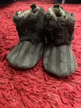 Botas de nieve para primeros pasos para bebé, zapatos de lana tejida de croché para niño y niña, Invierno 2021
