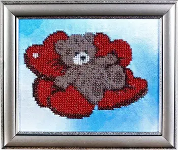 Вн1000 set for embroidery alisena 'медвежонок', 19*16 cm
Вн1000 set for embroidery alisena 'медвежонок', 19*16 cm