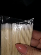 Hisopos de algodón y madera palo para limpieza de oídos de labios delineador de ojos tatuaje maquillaje cosméticos herramientas joyería limpio palos brotes