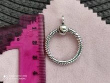 Colgante de Plata de Ley 925 con forma de cadena para mujer, accesorio Original de cadena de Cable, abalorio de plata 925, fabricación de joyas, gran oferta