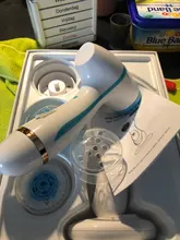 Limpiador Facial eléctrico 3 en 1, masajeador de silicona giratorio, limpieza profunda con cepillo, exfoliación de la piel, resistente al agua