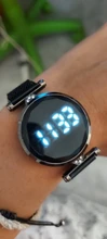 5 unids/set las mujeres de lujo reloj de pulsera de Oro de las señoras Digital de cuarzo LED Wriswatch de deporte de las mujeres reloj de mujer reloj femenino