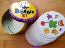 Caja de hierro con forma de garabatos para niños, juguete deportivo, divertido, familiar, Hip-hop, regalo, vacaciones, acampada, caja de regalo, 55 tarjetas, 123 Uds.