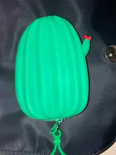 Nuevo de silicona monedero de dinero era moneda bolsa pequeña billetera Linda caricatura aguacate Cactus bolso de la moneda de cambio de Cartera con Llave de Anillo regalo de los niños