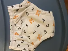 3 unids/set puro algodón reutilizables pañales 6 capa impermeable pañal de tela para bebé niños bebé algodón pantalones ropa interior,