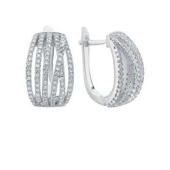 Silver earrings with cubic zirconia sunlight sample 925 
Silver earrings with cubic zirconia sunlight sample 925