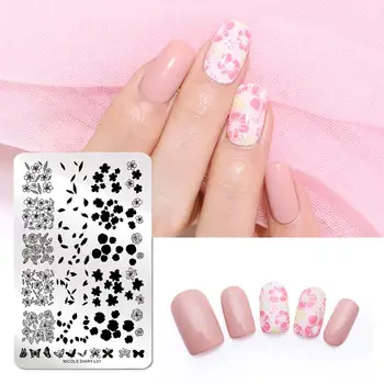 NICOLE DIARY Big Rectangle Stamping Plates Line & Flower Painting Art Stainless Steel Geometry Pattern & Flower Plate
NICOLE DIARY Big Rectangle Stamping Plates Line & Flower Painting Art Stainless Steel Geometry Pattern & Flower Plate
