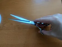 Tijeras grandes para cabello de 7,0 pulgadas, Japón, 440C, corte profesional de peluquería, salón de barbería, Tijeras de adelgazamiento, A0128G