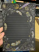 8 unids/set Vintage dorado estrella de pluma juego de papel de carta papelería regalo de escritura boda sobres Mini sobres para invitaciones