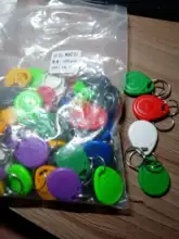 Etiqueta de llave ciega EM4305 T5577, Chip RFID, etiquetas para tarjetas, Keytag, 125 khz, copia reescribible, reescritura duplicada, 125 khz, 50 Uds.