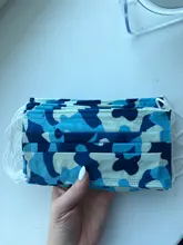 10 uds/50 uds/100 Uds camuflaje 3 capa de máscara desechable no tejido Mascarillas polvo máscara facial y para la boca máscara de filtro de polvo de máscaras de pestañas