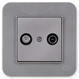 PnpnElectrıc Gns Radius Metallic Silver Terminated Satellite Socket (TV-Sat) TV-SAT Socket Ending
PnpnElectrıc Gns Radius Metallic Silver Terminated Satellite Socket (TV-Sat) TV-SAT Socket Ending