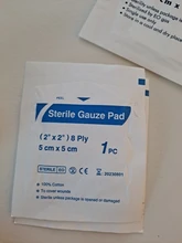 Almohadilla de gasa para primeros auxilios, vendaje impermeable para heridas, bolsas médicas estériles, kit de supervivencia de emergencia, almohadilla de gasa para cuidado de heridas, 50 unids/lote