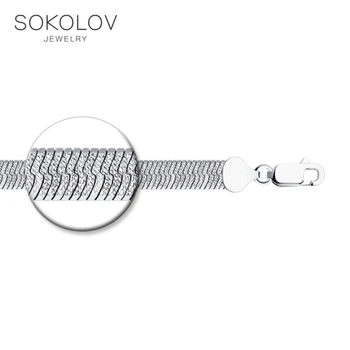 Bracelet silver SOKOLOV, fashion jewelry, 925, women's/men's, male/female, women's male 
Bracelet silver SOKOLOV, fashion jewelry, 925, women's/men's, male/female, women's male