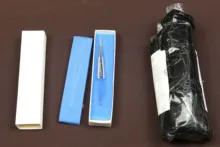 Agujas quirúrgicas para Castroviejo Dental, herramienta recta de 140mm para dentista