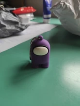 Llavero con colgante de mochila de juguete, bonito juego Popular de dibujos animados entre nosotros