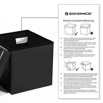 Ottoman leatherette multifunctional folding storage Stool toy box space saving, black 38x38x38 cm LSF101
Ottoman leatherette multifunctional folding storage Stool toy box space saving, black 38x38x38 cm LSF101