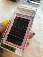 Extensiones de pestaña plana mate, visón Individual más suave, suministros de pestañas, elipse, Cachemira, puntas divididas de volumen