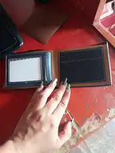 Cartera de piel sintética para hombre, billetera corta de cuero Retro, Horizontal, multitarjeta, de lujo, monedero de Color puro a la moda