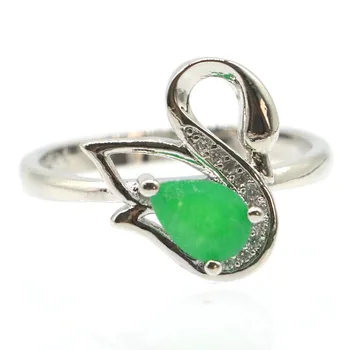 15x14mm Pretty Swan Shape Created Real Green Emerald CZ Woman's Jewelry Making Silver Rings
15x14mm Pretty Swan Shape Created Real Green Emerald CZ Woman's Jewelry Making Silver Rings