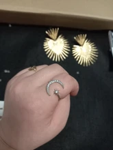 Vienkim 2020 coreano nuevo de moda de cristal ajustable anillo Luna estrella anillos brillantes para la joyería de las mujeres mujer anillo de dedo chica