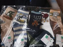 Dinosaur-Pattern Toddler Socks Spring Cartoon Cotton Fashion Children 3-10-Years Boys