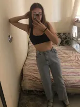 Vaqueros de talla grande para mujer, pantalones de pierna ancha elegantes, azul, Vintage, de cintura alta, BF, ropa informal suelta, Kpop, Ulzzang, 5XL