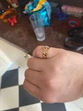 Anillo con iniciales de moda para mujer, sortija abierta con 26 letras de Color dorado, joyería de boda, regalo de cumpleaños