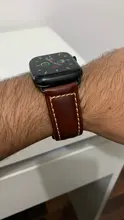 Pulsera Vintage para Apple Watch, banda de cuero vacuno, 44mm, 40mm, 42mm, 38mm, 6 SE, 5, 4, 3, correa de reloj para iWatch