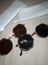 Sunglasses Vintage Retro Women Goggles Frame Lens Driver's Polygon Round Small Luxury