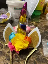 Diadema de cuerno de unicornio para bebé, regalos de cumpleaños para niños, diademas para chicas, suministros de fiesta, accesorios de fotografía recién nacido