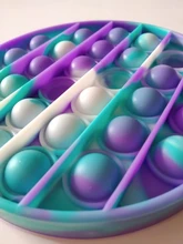 Juguete sensorial antiestrés para niños y adultos, juguete antiestrés para el autismo, con burbujas de empuje, divertido