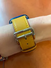 Correa de cuero para Apple watch, banda de 44mm, 40mm, 38mm, 42mm, iWatch, pulsera de una sola vuelta, reloj para Apple watch series 5 4 3 se 6