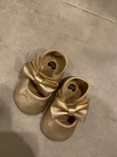 Mamá y bebé de 0-18M recién nacido bebé niña en primer lugar los caminantes zapatos de cuero de la Pu lindo arco princesa zapatos de Cumpleaños + diadema
