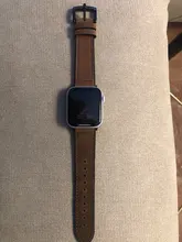 Correa de silicona + cuero para Apple watch, banda de reloj de cuero genuino de 44mm, 40mm, 42mm y 38mm, iWatch series 5 4 3 SE 6