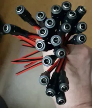 Conectores de CC de 12V y 5A, Cable de alimentación de 5,5x2,1mm, conector macho y hembra para cámara de seguridad CCTV, conectores adaptadores de corriente